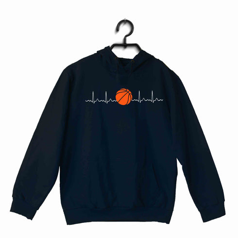 minimal designs Sports Basketball Minimal Tributes - BASKETBALL IS LIFE UNISEX HOODIE Sweatshirts